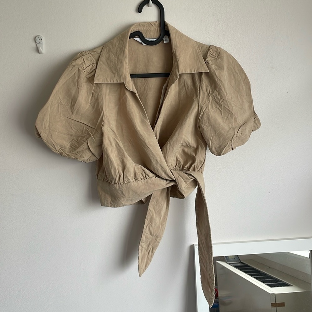 Khaki colored & other stories blouse